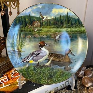 limited edition ducks bart jenner knowles china decorative plate/dish